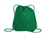 Kelly Green Cinch Bag with embroidered Longwood HS Logo and Name